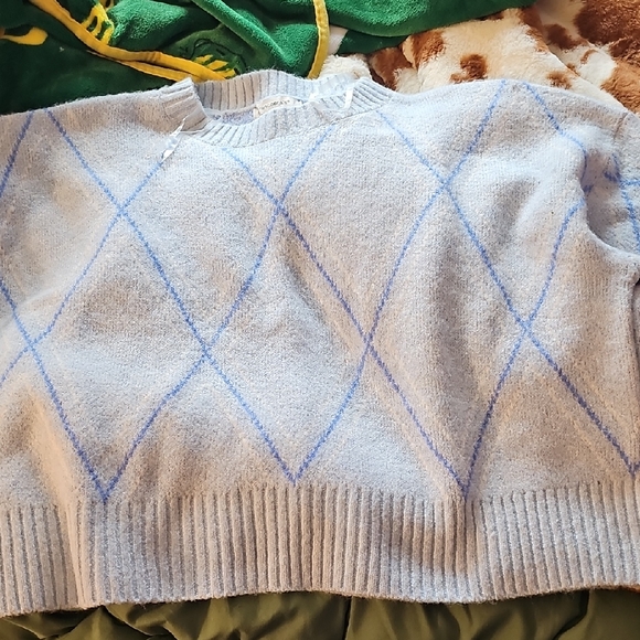 Francesca's Collections Sweaters - Francesca's Collections Light Blue Sweater NWOT Size L